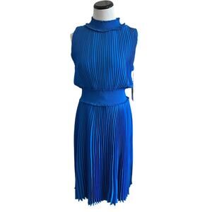 NWT Nanette Lepore Pleated Sleeveless Midi Dress - Size 8